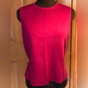 NWOT TALBOTS sMP magenta knit tank Color best shown in pic #2 Cotton/modal bld